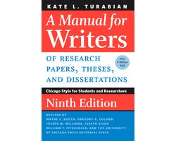 Omslag van A Manual for Writers of Research Papers, Theses, and Dissertations, Ninth Edition – Chicago Style for Students and Researchers