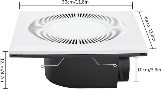 hifrom Dakventilatie, 6 inch dakventilator, camper, dakventilator met 12 V D-as, ritssluiting, vervangende ventilatorbladen, compatibel met Heng's, Elixir, Ventline, Jensen RV, wit