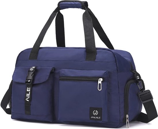 Meteor Sporttas Sport Bag Ideaal Voor Fitness Sportschool Voor Dames En Heren Sporttas Met Een Schoenenzak Reistas 25l Blauwzwart