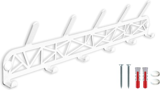 Wandkapstok Selena Wit/Kunstnijverheid 44 x 83 cm Vicco | Wit/ Kunstnijverheid | Garderobepaneel | 406673144998906