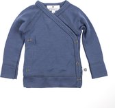 Pull portefeuille en laine Bébé - Laine Mérinos - Vintage Indigo - 68 - 6 à 9 mois