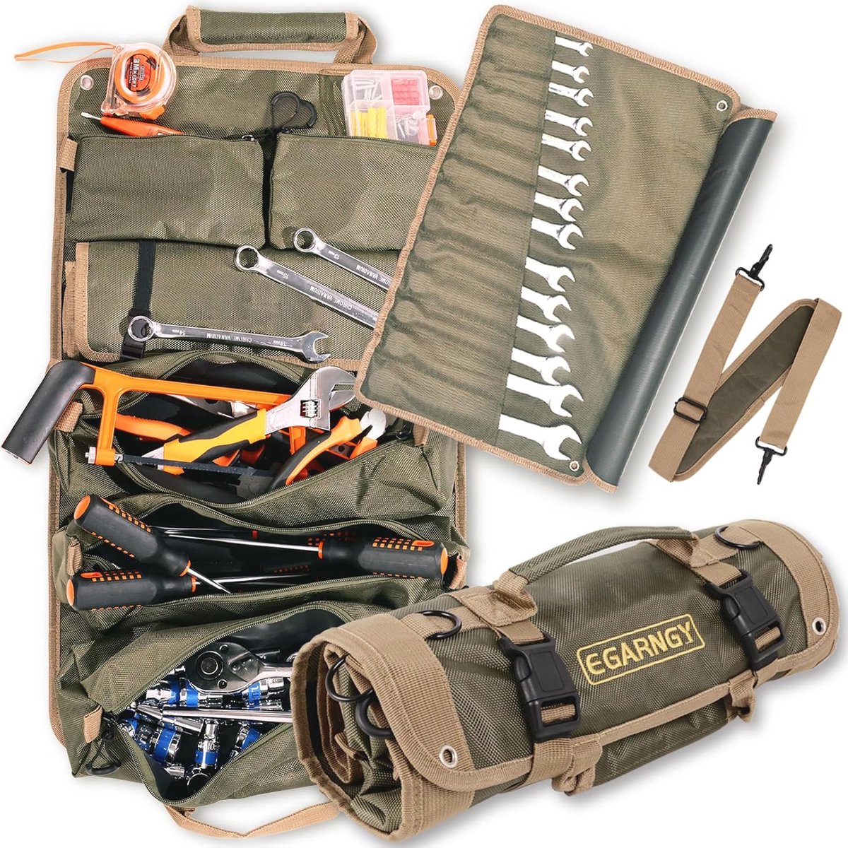 Goedkoopste Gereedschapsoproltas voor elektriciens – Heavy-duty organizer met afneembare zakken