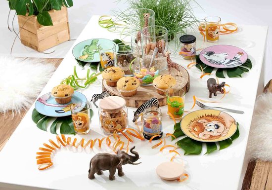 Kindergeschirr Happy Zoo Set van 3 van Kinder — afbeelding 3