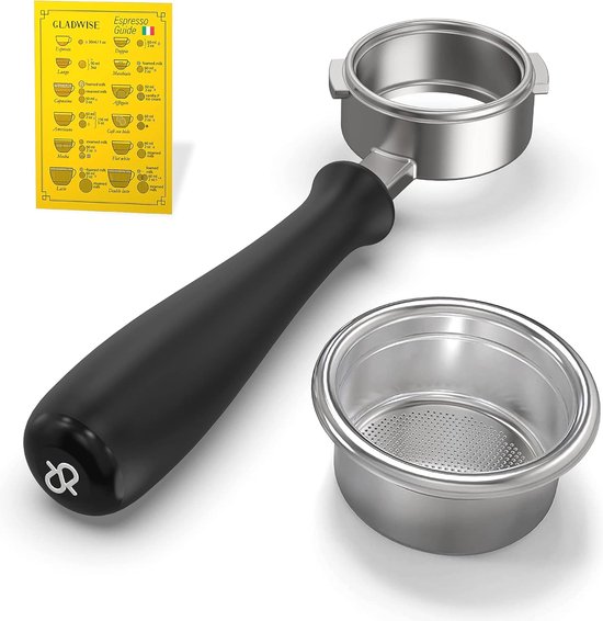 Bodemloze Portafilter 54 Mm Minder Staal 3 Oren Koffie Portafilter