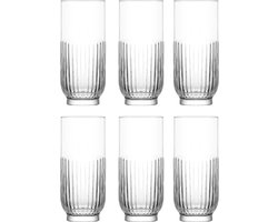 Mammoet - Lily - Longdrinkglas - 6 stuks - 40 cl - Transparant glas - Glazenset