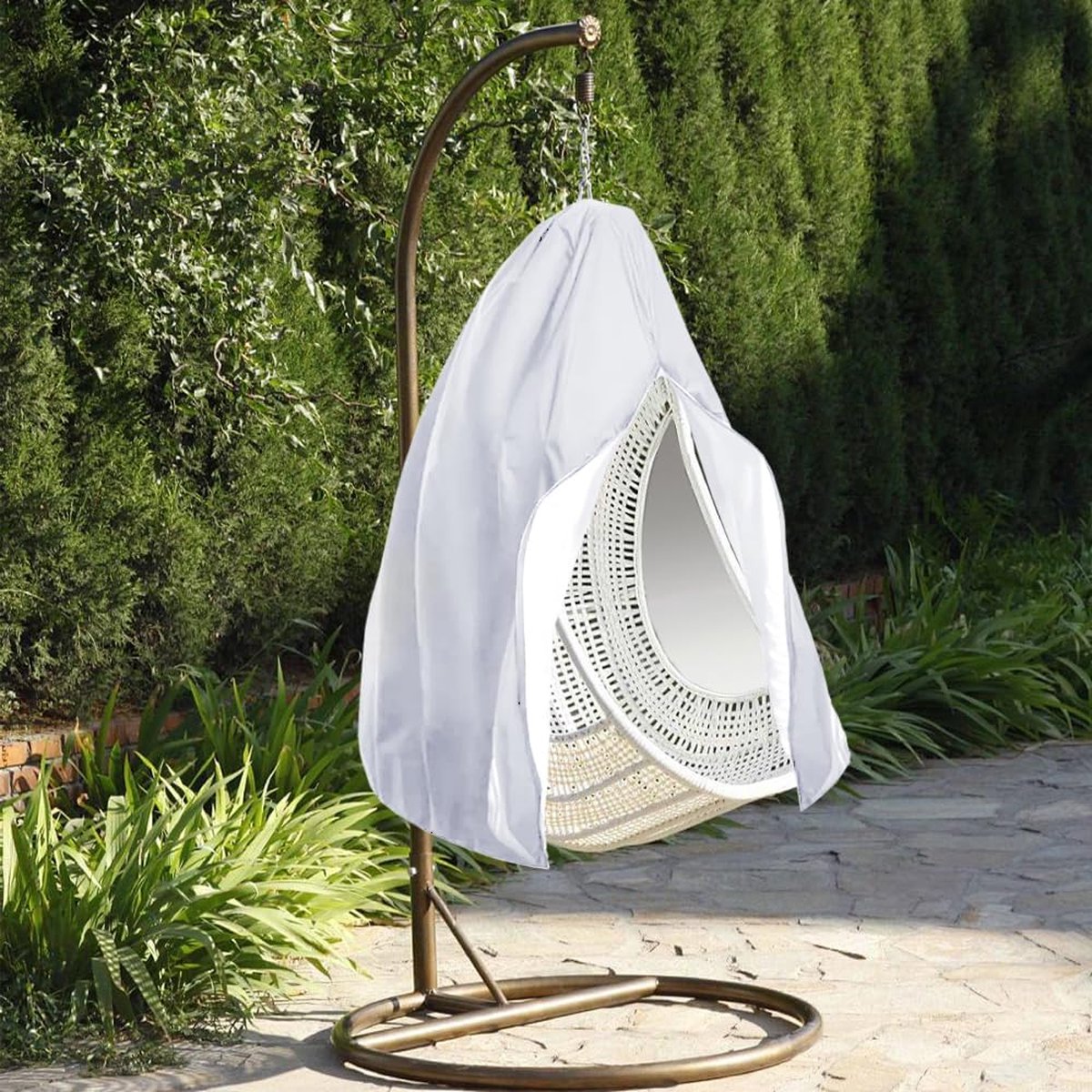 Housse de chaise longue suspendue en tissu Oxford, housse de chaise longue suspendue avec cordon