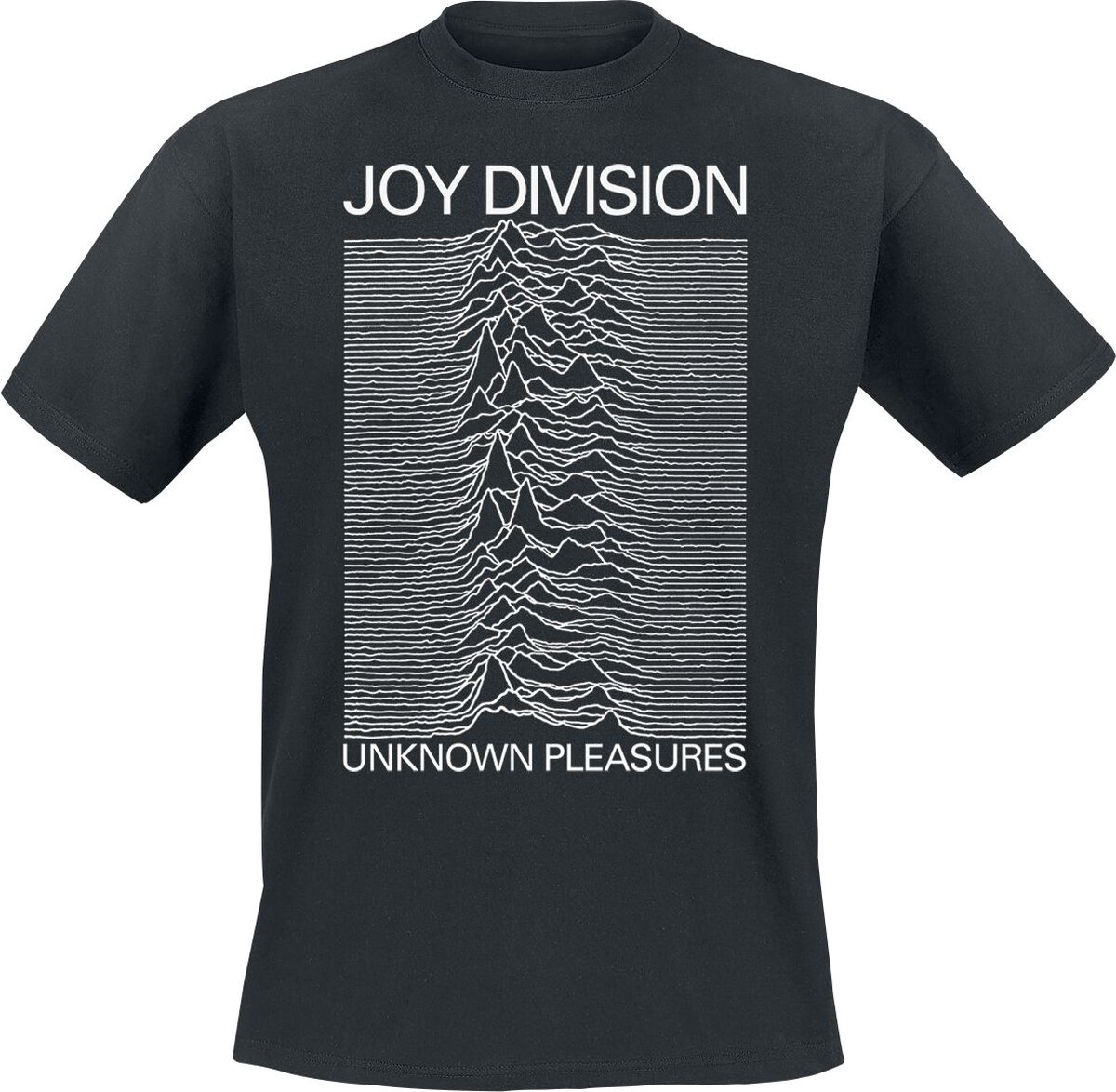 Joy Division Unknown Pleasures Heren T-shirt - zwart - M