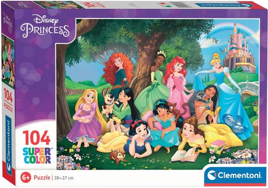 Clementoni - Puzzel - 104 Stukjes - Disney Princess - Super Color ...