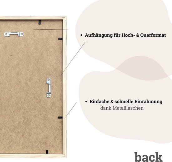 Giftgarden Fotolijst A3, gouden frame van pvc, wandlijst, decoratie voor thuis, 1 stuk