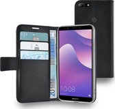 Azuri walletcase - magnetic closure & 3 cardslots - zwart - Huawei Y7 (2018)