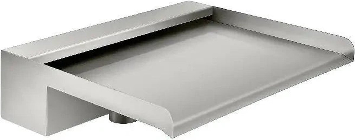 Waterfall - Pond waterfall - Waterfall overflow - 60cm - Stainless steel - Rectangular waterfall pool fountain cascade top for pond - Silver
