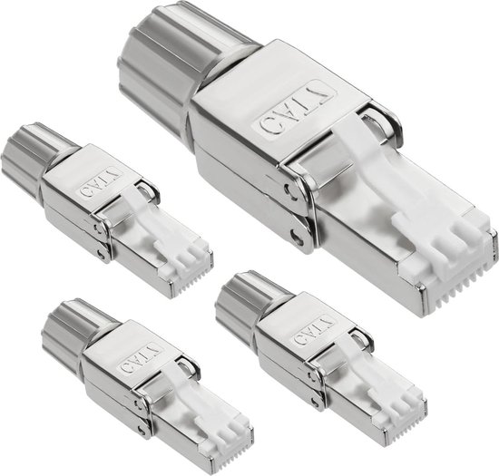 VCELINK RJ45 stekker zonder gereedschap Cat 7 Cat6a VCELINK RJ45 stekker zonder gereedschap Cat 7 Cat6a