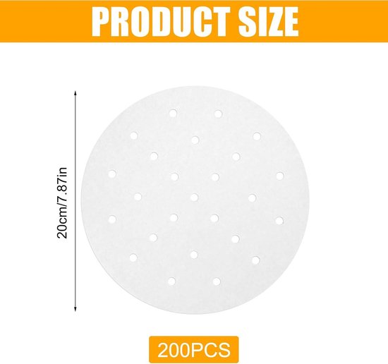100 Stuks Dim Sum Papier 23cm Als Basis Voor Bamboestomer Heteluchtfriteuse Stoomvoeringen Antiaanbaklaag Rond Bakpapier Geperforeerd Bamboe 100 Stuks Dim Sum Papier 23cm Als Basis Voor Bamboestomer Heteluchtfriteuse Stoomvoeringen Antiaanbaklaag Rond Bakpapier Geperforeerd Bamboe