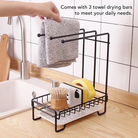 Aanrecht Kraan Organizer | Keuken Over Sink Spons Organizer Kraan Droogrek, Huishoudelijke Organisatie Kraan Mount Rack Multifunctioneel voor Body Lotion, Shampoo