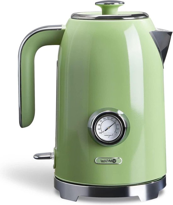 Bouilloire rétro 1,5L Livoo DOD202C - 1850-2200W, rotation 360° - acier