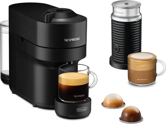 De'Longhi Nespresso Vertuo Pop & Milk ENV90.BAE - Koffiecupmachine - Met melkopschuimer - Zwart