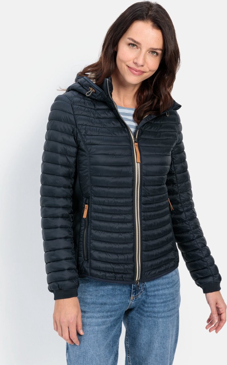 camel active Lichtgewicht gewatteerde jas gemaakt van gerecycled polyamide - Maat womenswear-42 - Donker blauw