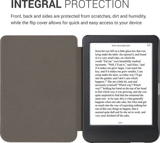 kwmobile Kurken hoesje geschikt voor Kobo Clara BW / Colour - Beschermende e-reader Flip Cover - In lichtbruin van Merkloos — afbeelding 5