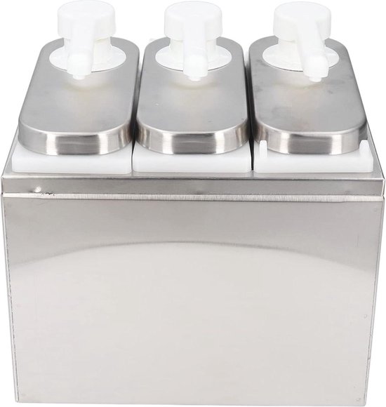 Condiment Pump Vending Machine - 1L Stainless Steel - Salad Dressing ...