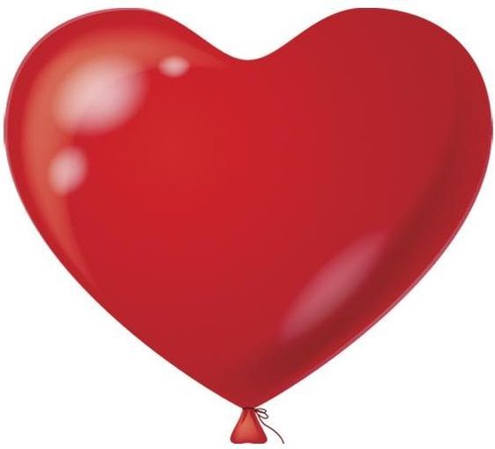 Ballon Aluminium Coeur Rouge 20 cm