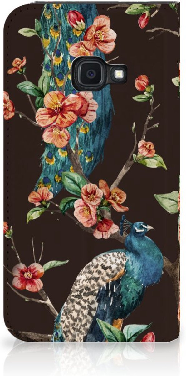 Samsung Galaxy Xcover 4s Hoesje maken Pauw met Bloemen
