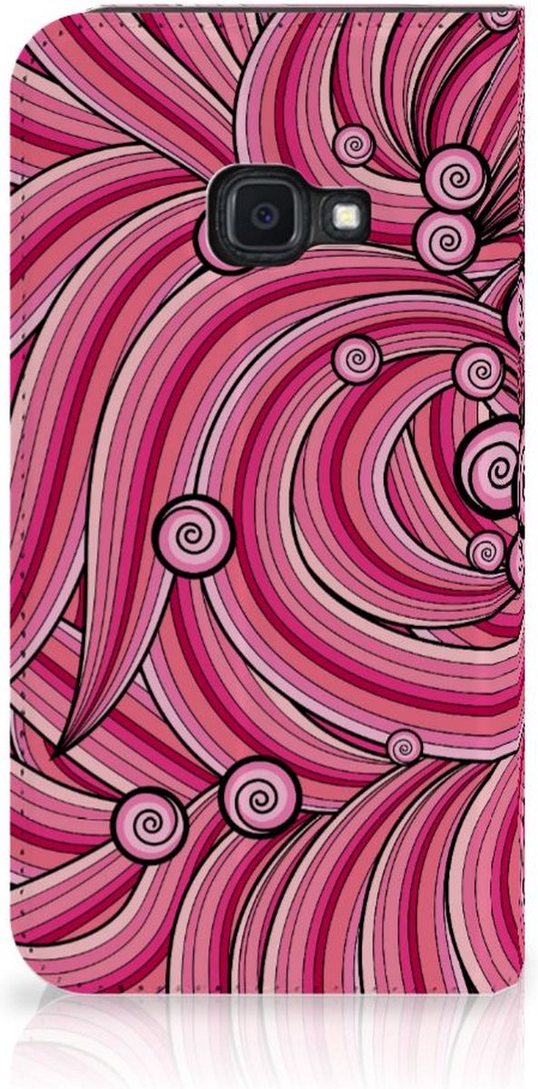 Samsung Galaxy Xcover 4s Bookcase Swirl Pink