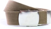 SK Beige Riem Canvas - koppel - 3XL Stof  125 CM.