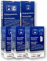 3x Brita Intenza Waterfilter - Bosch - Siemens waterfilter TCZ7003 / TZ70003 / 575491 + Bosch/Siemens Reinigingstabletten + Bosch TCZ8002 / Siemens TZ80002 2in1 Ontkalkingstablette