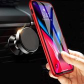 Autohouder Zwart 360 Graden Draaibaar voor elke Ventilatie Rooster Magnetisch - voor onder andere Apple iPhone X 7 8(Plus) / 6 / 5 Samsung Galaxy S7 S8 S9 (Edge) / S6 (Edge) (Plus)