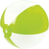 Benza Opblaasbare Strandbal Groen/Wit 25 cm