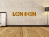 Muursticker - London - 30x142 - Zwart