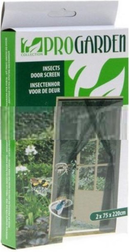 Horgordijn deur - 75x220 - 2 stuks - gaas - anti muggen