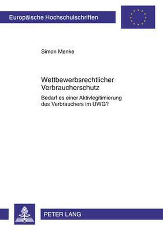 Wettbewerbsrechtlicher Verbraucherschutz - cover