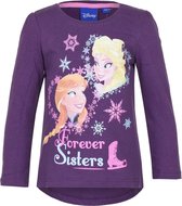 Disney Frozen - Elsa & Anna - Longsleeve - Model "Sister Love" - Paars - 102 cm - 4 jaar