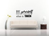 Muursticker - Be Yourself - 40x89 - Zwart