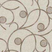 Dutch Wallcoverings vliesbehang cirkels - beige/bruin