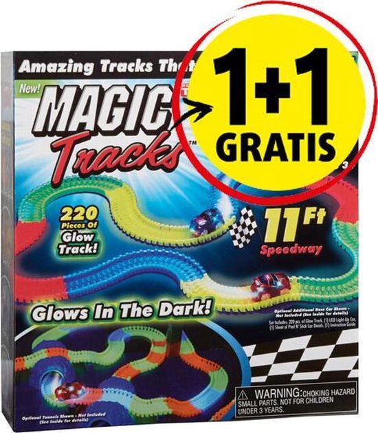 Magic Tracks oplichtende racebaan | bol.com