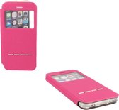S View Cover met opneemfunctie Roze Pink voor Apple Iphone 6/6S