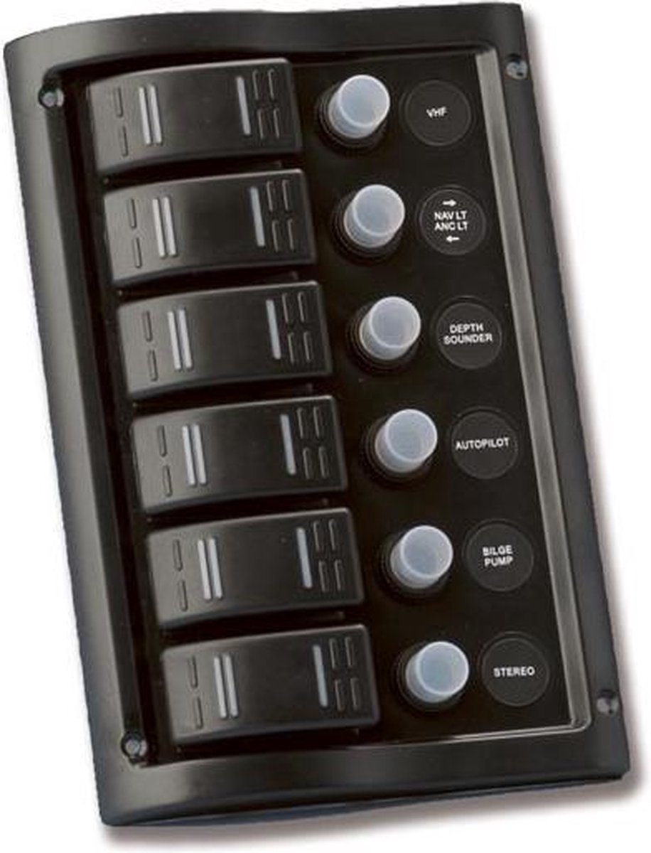 SCHAKELPANEEL 12 V - 6 SCHAKELAARS