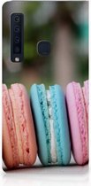 Geschikt voor Samsung Galaxy A9 (2018) Standcase Hoesje Design Macarons