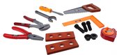 Jonotoys Gereedschapskist Power Tools 14-delig Rood