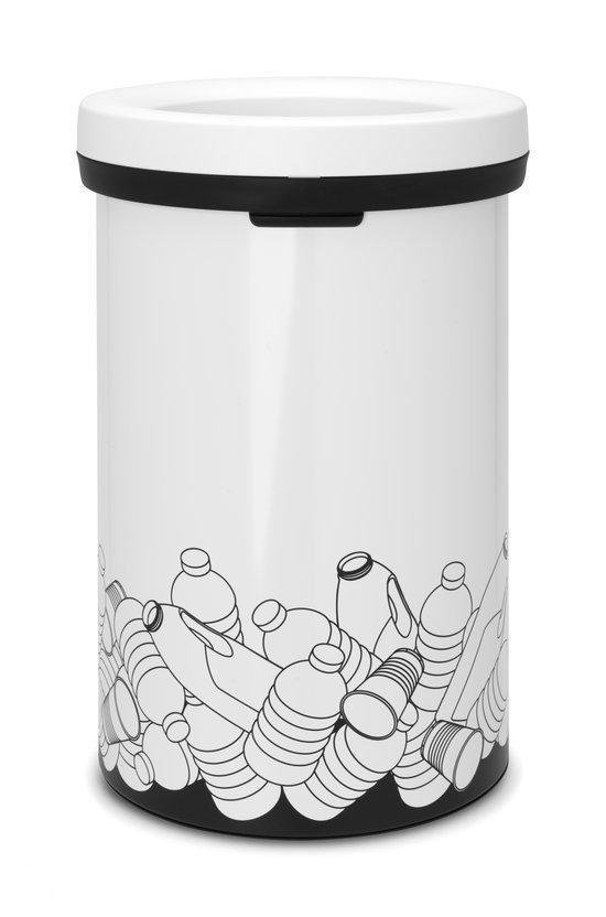 Brabantia Open Top Bin Vuilbak voor Plastic 60 l Wit