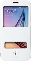 Étui en cuir Baseus Primary Colors Galaxy S6 Argent