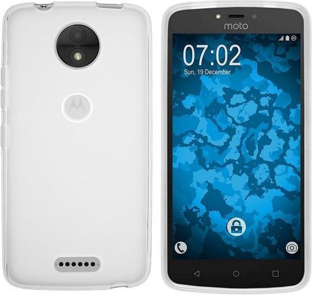Mat transparant siliconen tpu hoesje Geschikt voor Motorola Moto C Plus