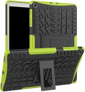 Rugged Kickstand Back Cover - Geschikt voor Samsung Galaxy Tab A 10.1 (2019) Hoesje - Groen