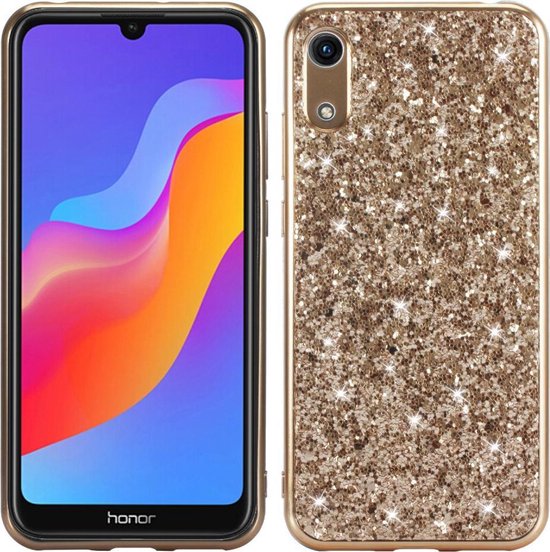 bol.com | Huawei Y6 (2019) / Y6s Hoesje - Glitter TPU - Goud