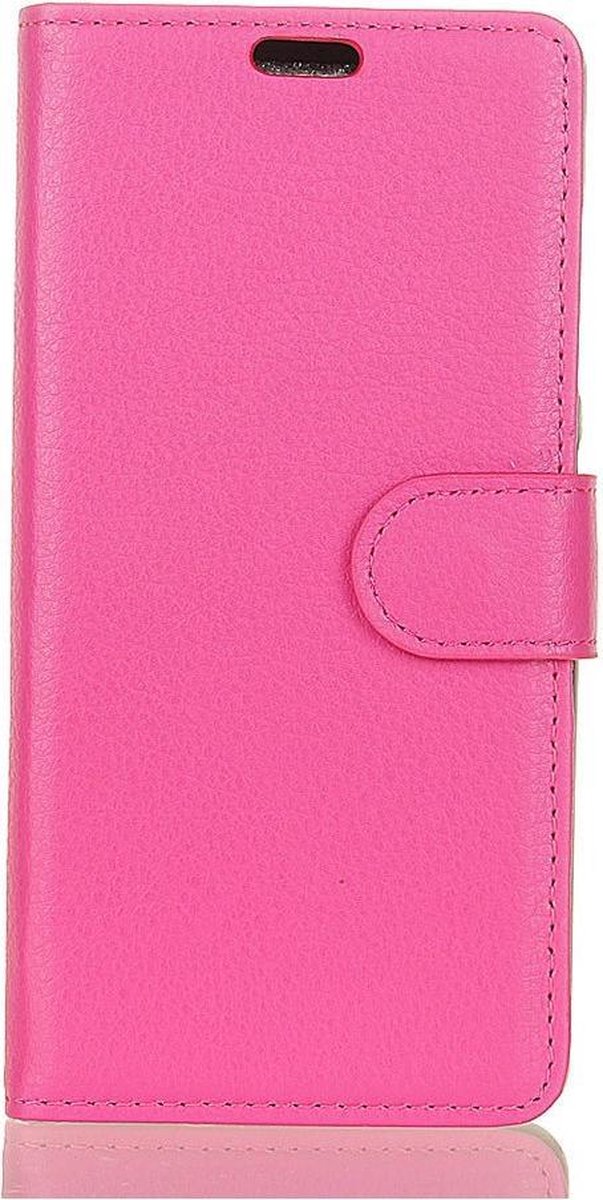 Shop4 - Sony Xperia XA2 Ultra Hoesje - Wallet Case Lychee Roze