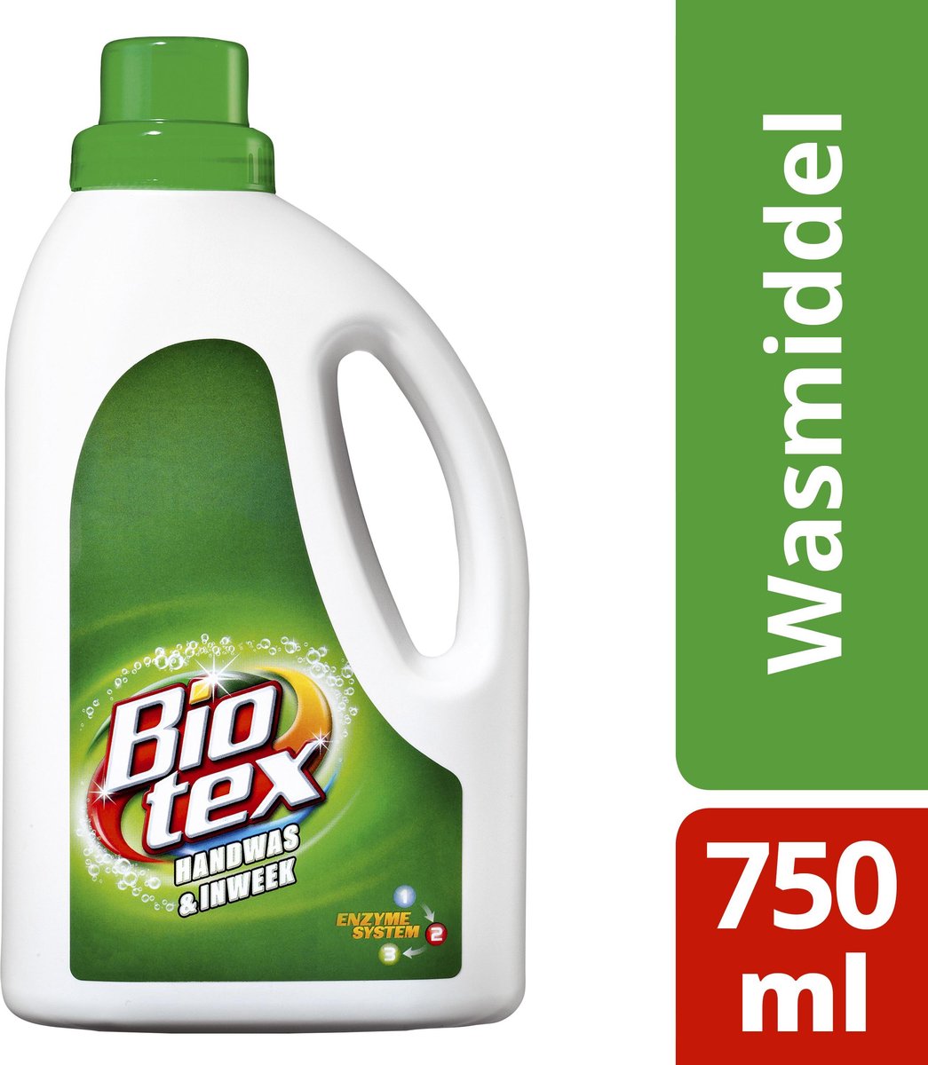 Biotex Vloeibaar Wasmiddel Handwas & Inweek - 750 ml | bol