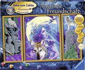 Ravensburger schilderen op nummer Mystieke vriendschap (lichtgevend) - Hobbypakket
