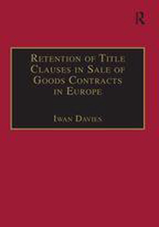 Association of European Lawyers - Retention of Title Clauses ... - cover